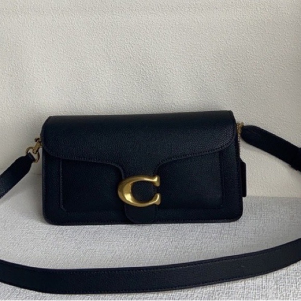 Coach Black Crossbody Bag with Gold Accent